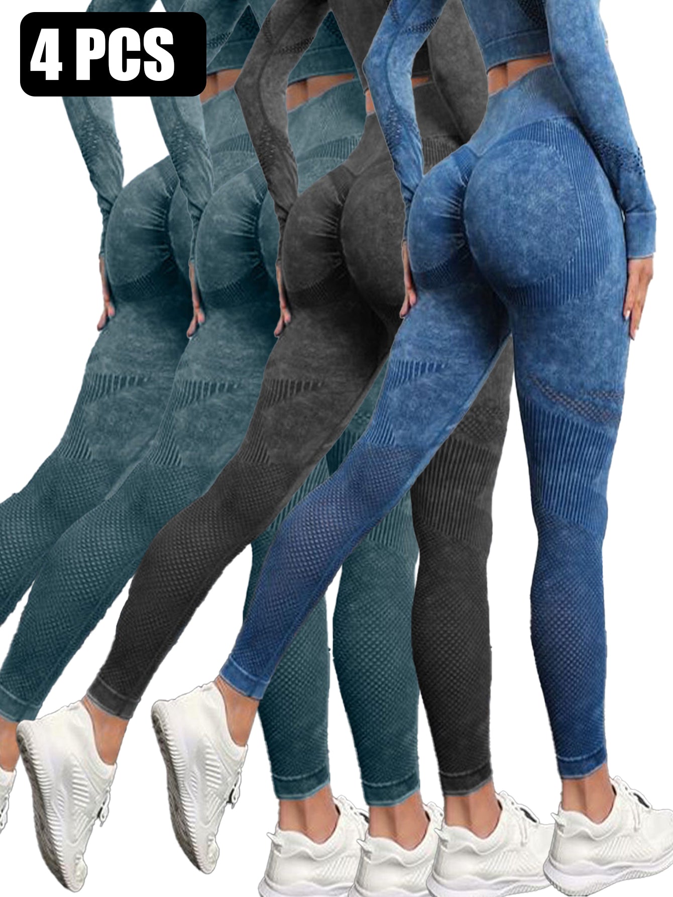 4PACK Active Yoga Pants Women's Yoga Pants