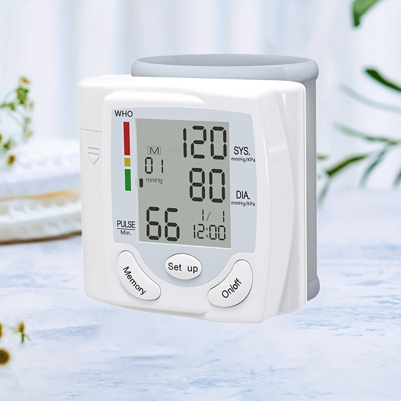Wrist Electronic Blood Pressure Monitor, BP Sphygmomanometer
