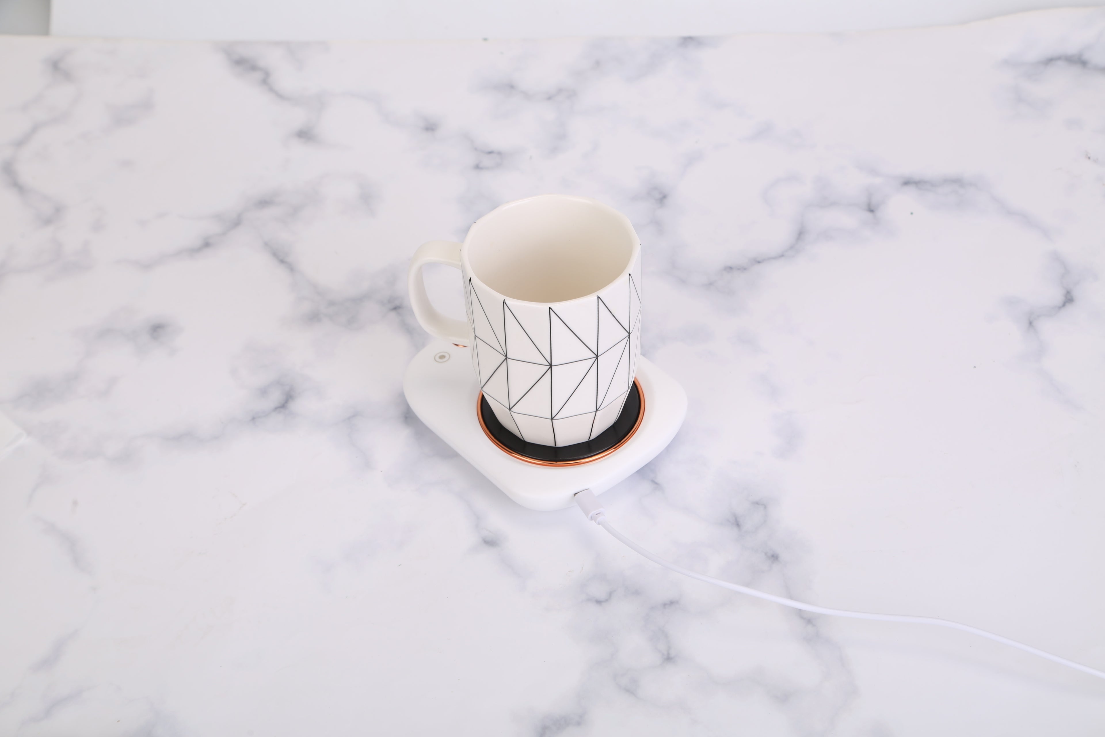 3 Color Options -- 1Pc Electric Coffee Mug Warmer For Desk Auto Shut Off USB Tea Milk Beverage Cup Heater Heating Plate For Office Home 3 Temperature Setting