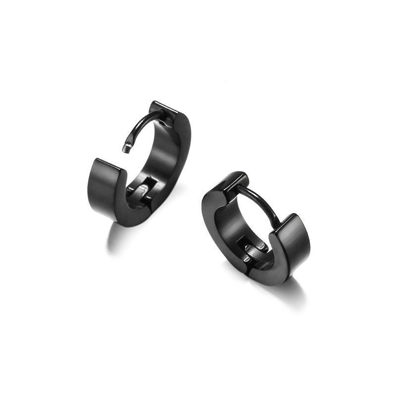 Simple Electroplated Stainless Steel Earrings