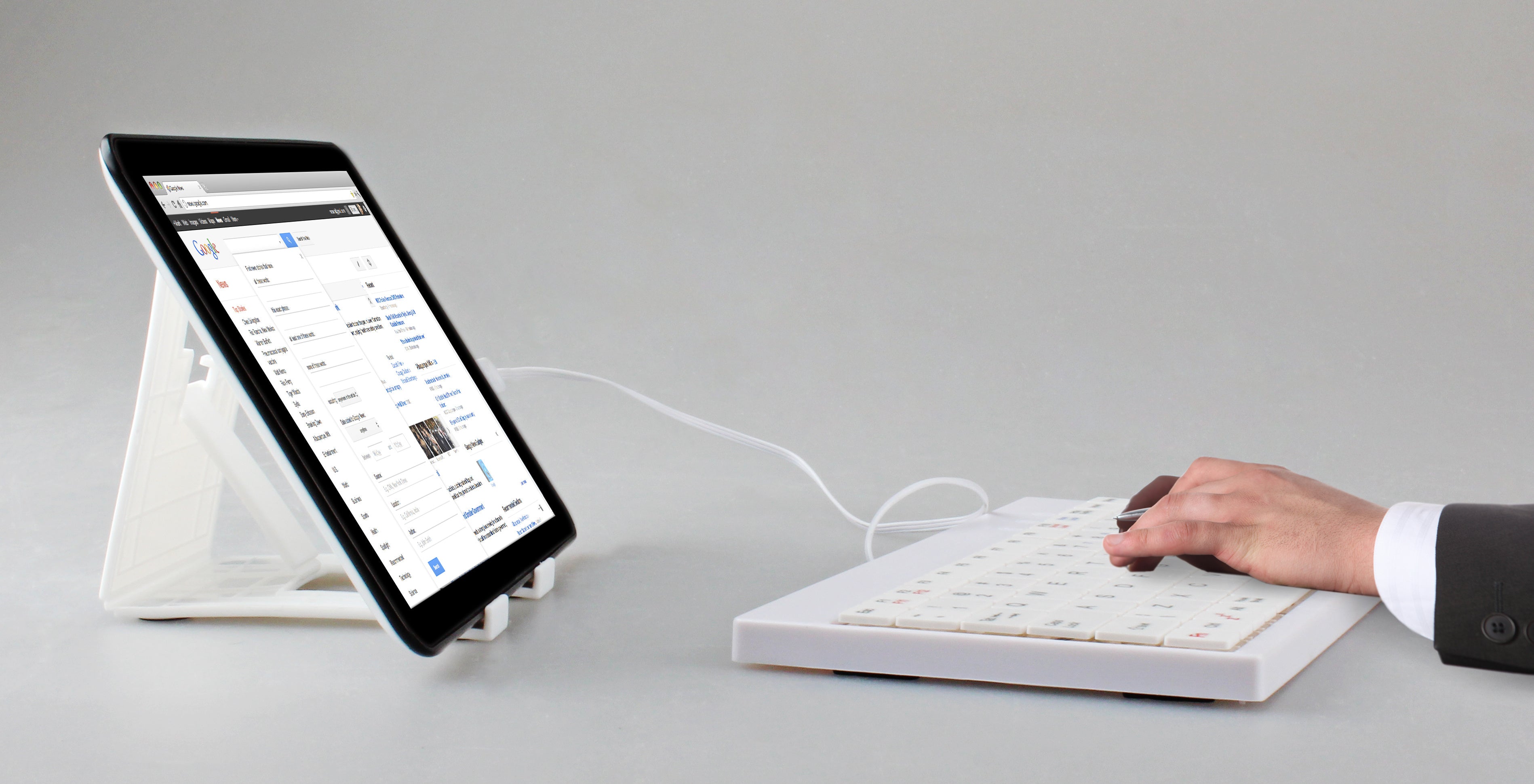 80 Keys Wired Keyboard Mini USB Connector Keyboard Portable Durable Keyboard With Carry Bag Tablet Stand For Android Window Tablet