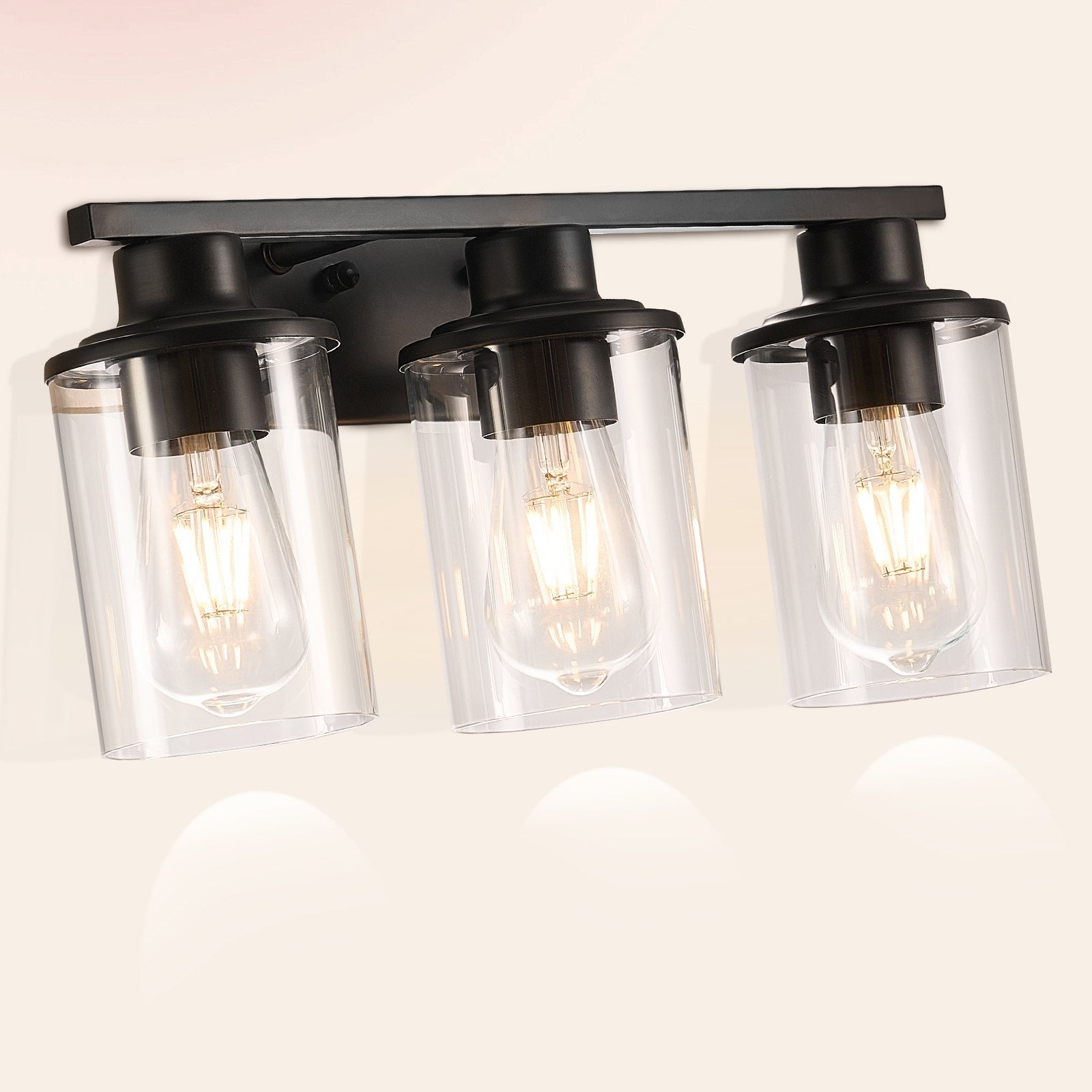 3-Light Bathroom Light Fixtures Modern Vanity Light Lamp Over Mirror, Bathroom Vanity Lights For Wall