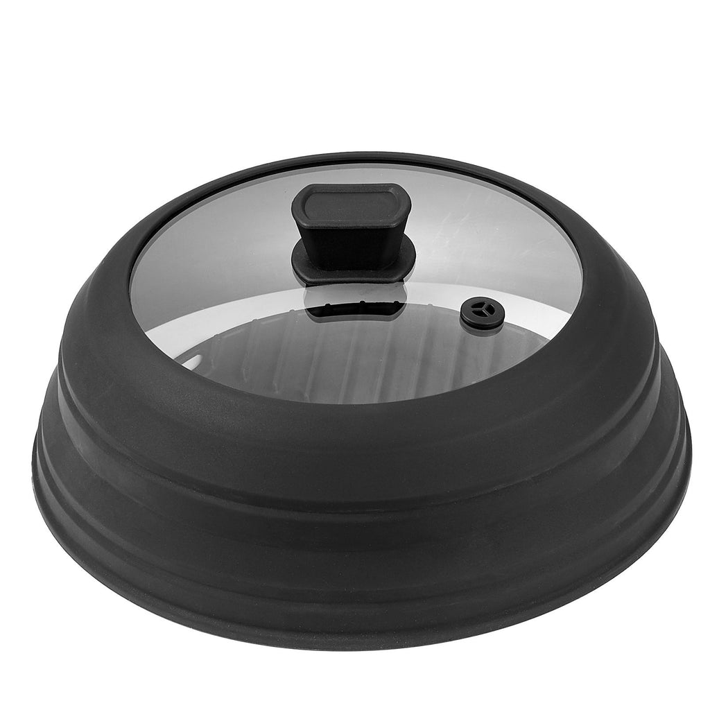Microwave Splatter Cover & MatCollapsible Microwave Food Lid