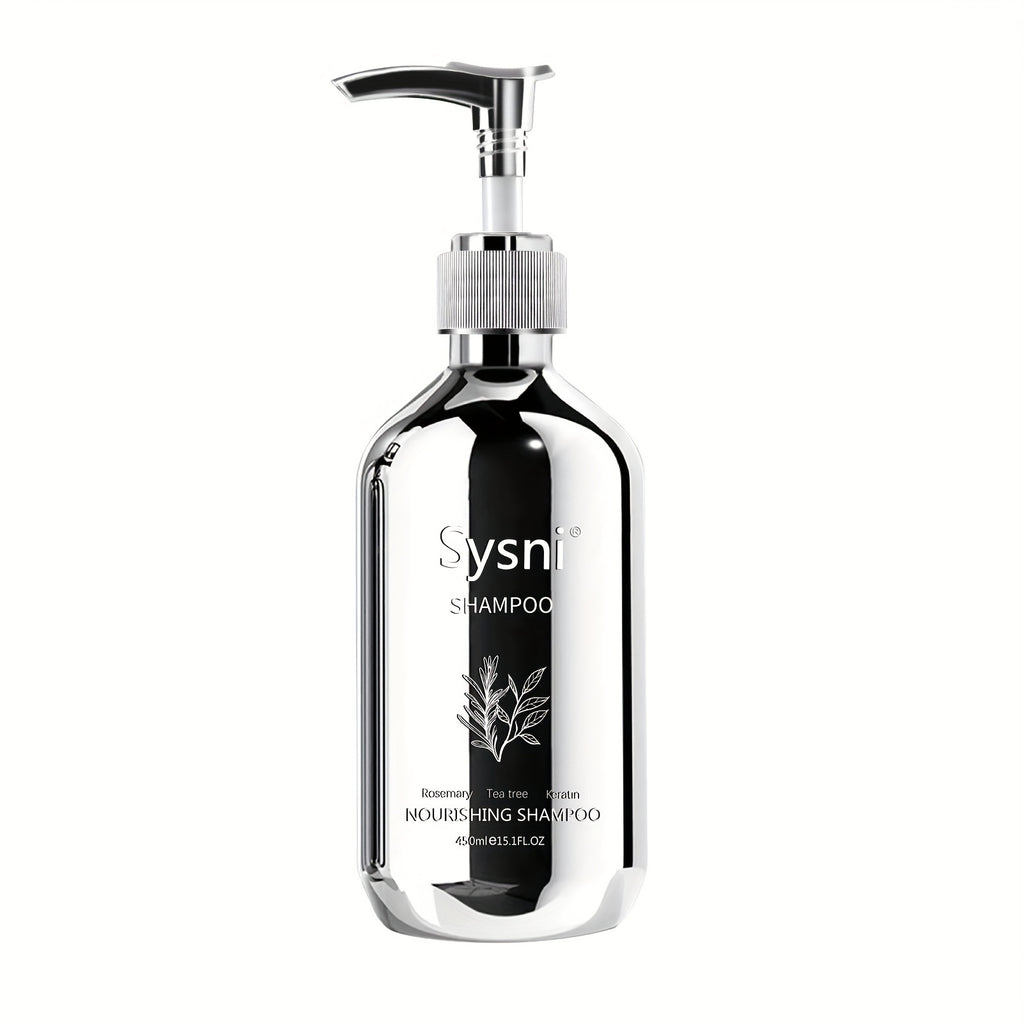 Sysni Organic Rosemary Shampoo And Tea Tree Special Shampoo, Keratin NourIshing Shampoo ,Promote Hair Growth, Strengthening Shampoo, Prevent Hair Loss Cleansing Shampoo,Deep Cleans, Refreshes Scalp, F
